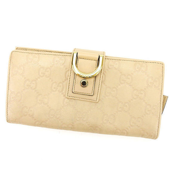 Gucci accessory long leather beige Wallet ssima - Picture 1 of 6